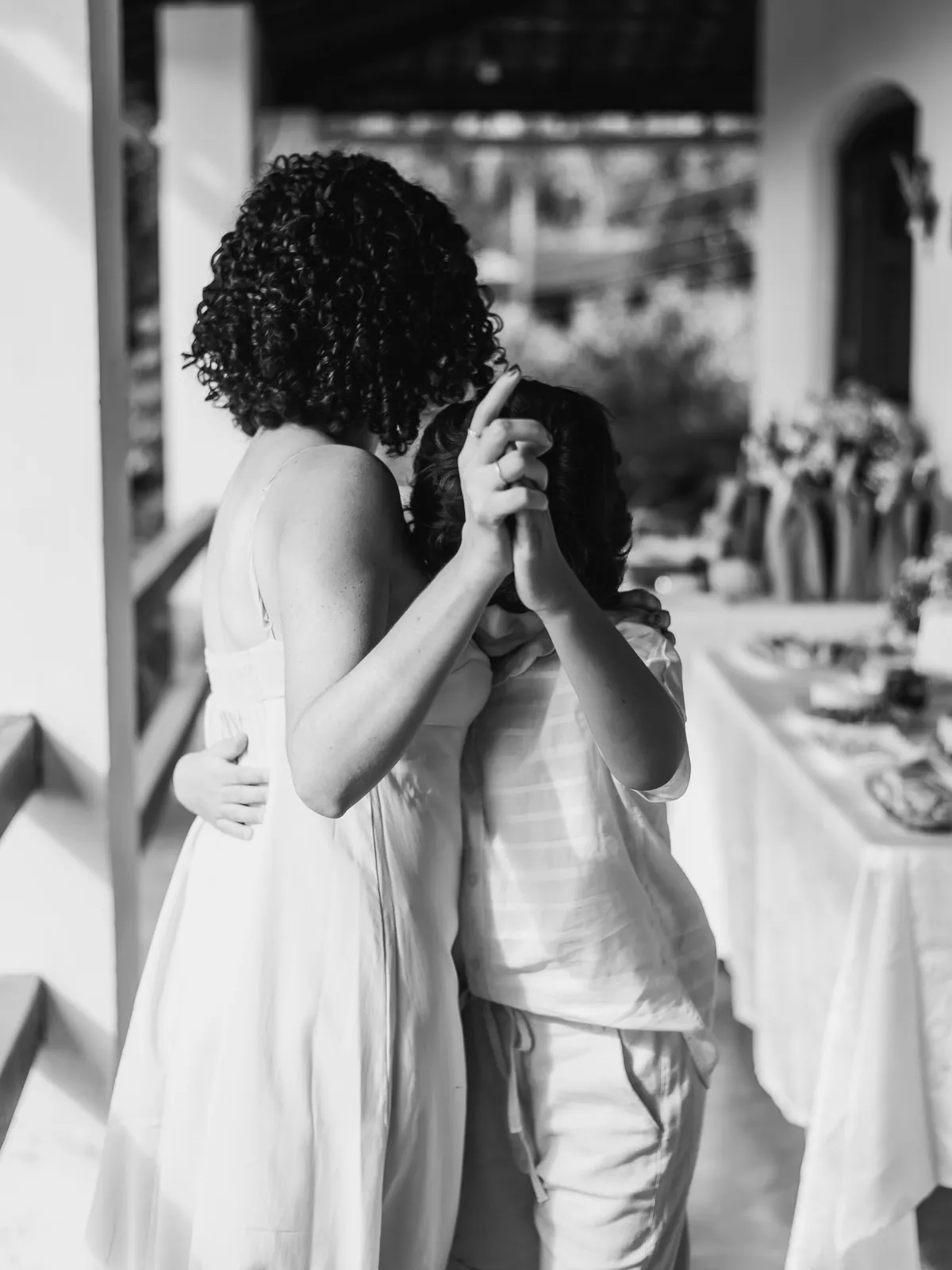 Casal numa celebração