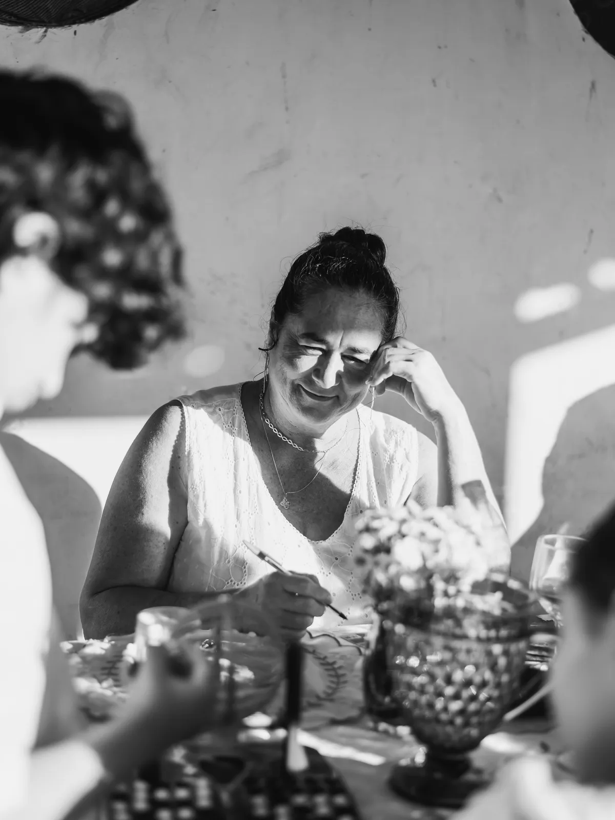 Momento à mesa numa celebração