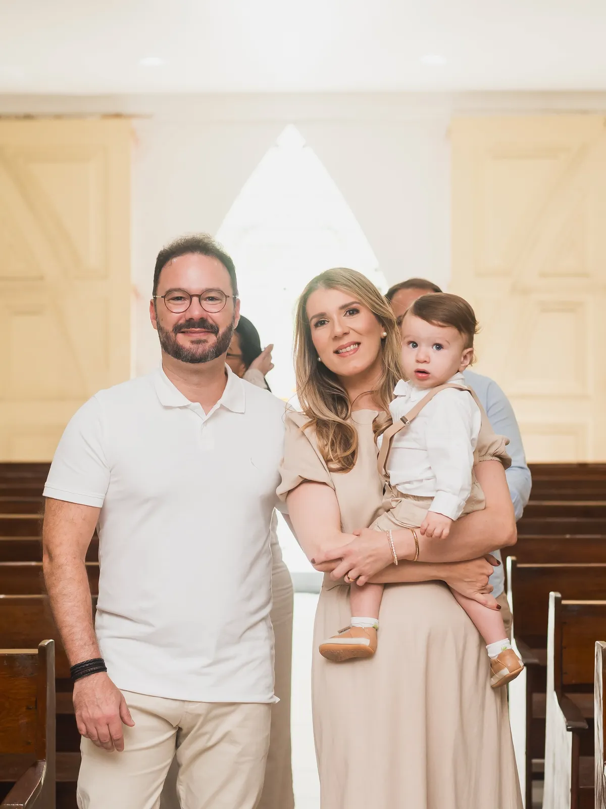 Retrato de família — pais e dois filhos